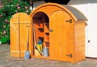 Garten-Ger&auml;teschrank PROMADINO "Roma gro&szlig;", braun, Holzwerkstoff, Ger&auml;teh&auml;user,