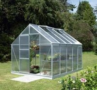 Gew&auml;chshaus VITAVIA "Merkur 8300", silber (silberfarben), B:254cm T:317cm,