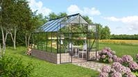 Gew&auml;chshaus VITAVIA "Cassandra 9900", schwarz, B:257cm H:248,9cm T:385,3cm,