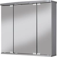 Spiegelschrank JOKEY "Doro LED", silber (silberfarben), B:67,4cm H:60cm T:22cm, MDF,