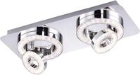 JUST LIGHT Deckenleuchte "TIM", grau (chromfarben), 4, H: 13cm, 1 Stk., Leuchten,