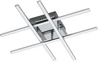 EGLO Deckenleuchte "LASANA 1 Deckenlampe, chrom, wei&szlig;, schlanke Bauform,