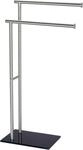 Handtuchst&auml;nder WENKO "Lima", schwarz, B:41cm H:79cm T:20cm, Edelstahl,