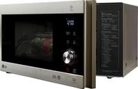 LG Mikrowelle "MH 6565 CPS", silber (edelstahlfarben), B:47,6cm H:27,2cm T:38,9cm,
