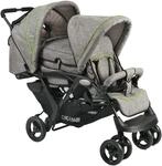 Geschwisterwagen CHIC4BABY "Duo", Kinder, grau (jeans grau), Kinderwagen