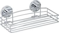 Duschablage WENKO, silber (gl&auml;nzend), B:26cm H:5,5cm T:15,5cm, Stahl, Regale,