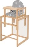 Kombihochstuhl ROBA "Little Stars", Baby, Gr. B/H/T: 46cm x 88cm x 44cm, beige