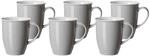 Becher RITZENHOFF & BREKER "Kaffeebecher Doppio 320 ml 6er Set", grau, 6 tlg.,