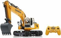 RC-Bagger JAMARA "R936 Liebherr", gelb, Fernlenkfahrzeuge, KinderB:50cm H:23cm