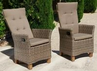 Gartenstuhl MERXX "Toskana", beige (natur), B:64cm H:109cm T:78cm, Rattan, St&uuml;hle,