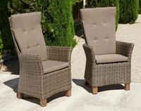 Gartenstuhl MERXX "Toskana", beige (natur), B:64cm H:109cm T:78cm, Rattan, St&uuml;hle,