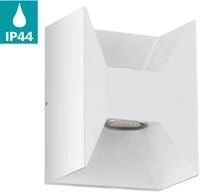 LED Au&szlig;en-Wandleuchte EGLO "Morino", wei&szlig;, B:14cm H:18cm T:10,5cm, Leuchten, LED