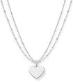 Kette mit Anh&auml;nger THOMAS SABO "Herz" Gr. 45, silber (silberfarben), Halsketten,