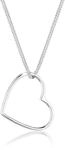 Kette mit Anh&auml;nger ELLI "Halskette Herz Anh&auml;nger Liebe Cut Out 925 Silber" Gr. 45,