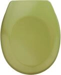 WC-Sitz WENKO "Bergamo", gr&uuml;n, B:37,2cm L:44cm, Duroplast, Edelstahl, WC-Sitze,