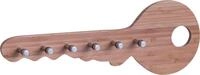 Schl&uuml;sselbrett ZELLER PRESENT "Bamboo", beige (natur), B:35cm H:12,5cm T:4cm,