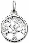 Kettenanh&auml;nger THOMAS SABO "Lebensbaum-Design", silber (silberfarben, wei&szlig;,...