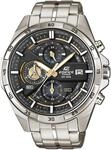 Chronograph CASIO EDIFICE, silber (silberfarben, schwarz, gold), Armbanduhren,