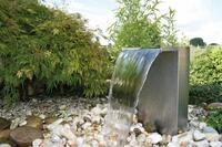 Gartenbrunnen UBBINK "Venezia", silber (silberfarben), Edelstahl, Wasserspiele,