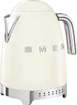 SMEG Wasserkocher "KLF04CREU", beige (creme), B:22,3cm H:28cm T:17,1cm, Wasserkocher,