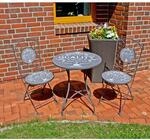 Garten-Essgruppe GARDEN PLEASURE "ROYAL", grau (dunkelgrau, grau, grau), B:160cm