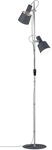 PAULMANN LED Stehlampe "Haldar", grau (dunkelgrau, chromfarben), 2, H: 152cm, 1 Stk.,