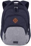 Laptoprucksack TRAVELITE "BASICS Melange", Gr. B/H/T: 31cm x 45cm x 16cm, blau