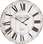 Wanduhr OTTO HOME "Cafe de la tour", wei&szlig;, B:60cm H:60cm T:4,5cm, Wanduhren,