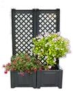 Spalier KHW, grau (anthrazit), B:86cm H:140cm T:43cm, Kunststoff, Rankhilfen,