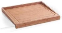 Tranchierbrett ZELLER PRESENT, beige (natur), B:40cm H:4,5cm L:50cm, Bambus,