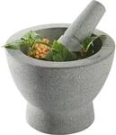 M&ouml;rser GEFU "CRUNCHY", grau, H:13cm &Oslash;:17cm, Granit, M&ouml;rser, M&ouml;rser