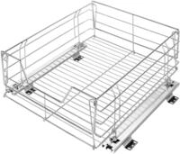 Auszug MAXIMEX "Ablagekorb", silber (silberfarben), B:48,5cm H:19,5cm T:50cm, Metall,