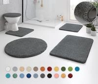 Badematte KLEINE WOLKE "RELAX, Badvorleger, Badezimmer Teppich" Gr. 5, grau