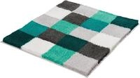 Badematte KLEINE WOLKE "Caro, Badvorleger, Badezimmer Teppich" Gr. 2, blau (petrol),