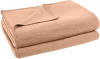 Wohndecke ZOEPPRITZ1828 "Soft-Fleece", beige (sand), B:160cm L:200cm, Polyester,