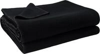 Wohndecke ZOEPPRITZ1828 "Soft-Fleece", schwarz, B:160cm L:200cm, Polyester, Viskose,