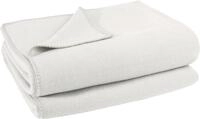 Wohndecke ZOEPPRITZ1828 "Soft-Fleece", wei&szlig; (sanftes wei&szlig;), B:160cm L:200cm,
