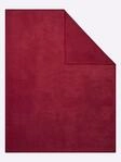 Wohndecke IBENA Gr. 1, rot, B:150cm L:200cm, 58% Baumwolle, 35% Polyacryl, 7%