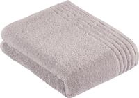 Badetuch VOSSEN "Vienna Style Supersoft", grau (light grau), B:67cm L:140cm,