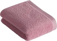 Badetuch VOSSEN "High Line", rosa (altrosa), B:67cm L:140cm, Walkfrottee,
