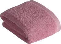 Saunatuch VOSSEN "High Line", rosa (altrosa), B:100cm L:150cm, Walkfrottee,