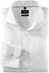 Businesshemd OLYMP "No. Six super slim", Herren, Gr. 36, N-Gr, wei&szlig;, Web,