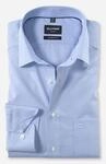 Businesshemd OLYMP "Luxor modern fit", Herren, Gr. 37, N-Gr, blau (bleu), Web,