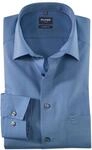 Businesshemd OLYMP "Luxor modern fit", Herren, Gr. 37, N-Gr, blau, Web,...