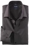 Businesshemd OLYMP "Luxor modern fit", Herren, Gr. 37, N-Gr, grau (anthrazit), Web,