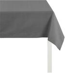 Tischdecke APELT "4362 Rips - UNI" Gr. 5, grau (dunkelgrau), B:45cm L:135cm,