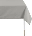Tischdecke APELT "4362 Rips - UNI" Gr. 3, grau, B:130cm L:170cm, Baumwolle,