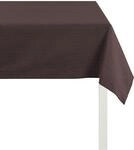 Tischdecke APELT "4362 Rips - UNI" Gr. 3, braun, B:130cm L:170cm, Baumwolle,