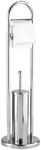 WC-Garnitur WENKO "Vasto", silber (silberfarben), B:22cm H:81cm, Edelstahl,