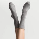 Socken HUDSON "RELAX COTTON", Damen, Gr. 35-38, silber, Baumwollmischung, normal,